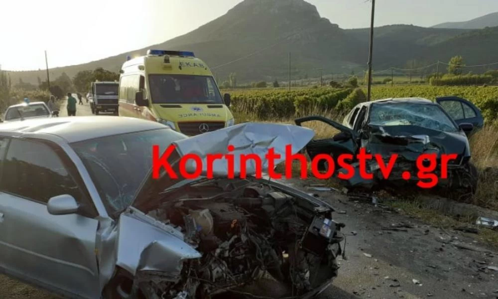 Θανατηφόρο τροχαίο στη Νεμέα με έναν νεκρό και οκτώ τραυματίες